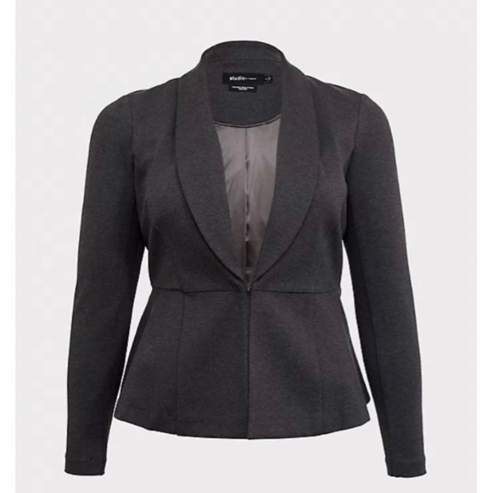 NWT - Premium Ponte Studio by Torrid Peplum Blazer/Jacket